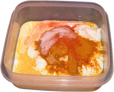jogurt naturalny, mleko, curry, ostra papryka, s�l